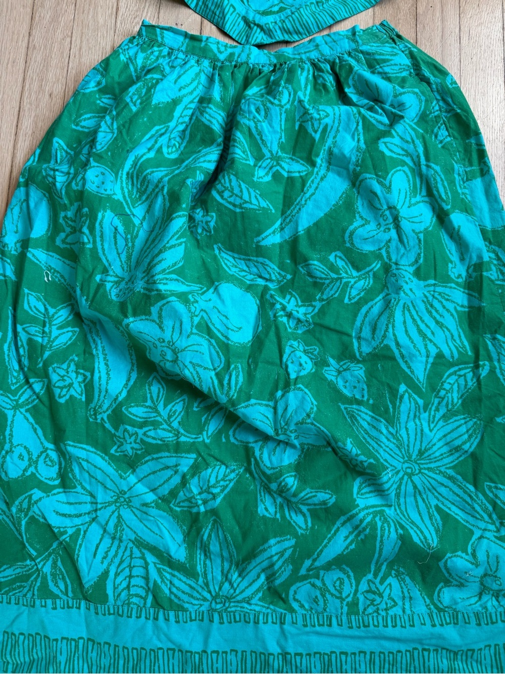 Free People Green Floral Two-Piece Skirt Set - Picture 8 of 11